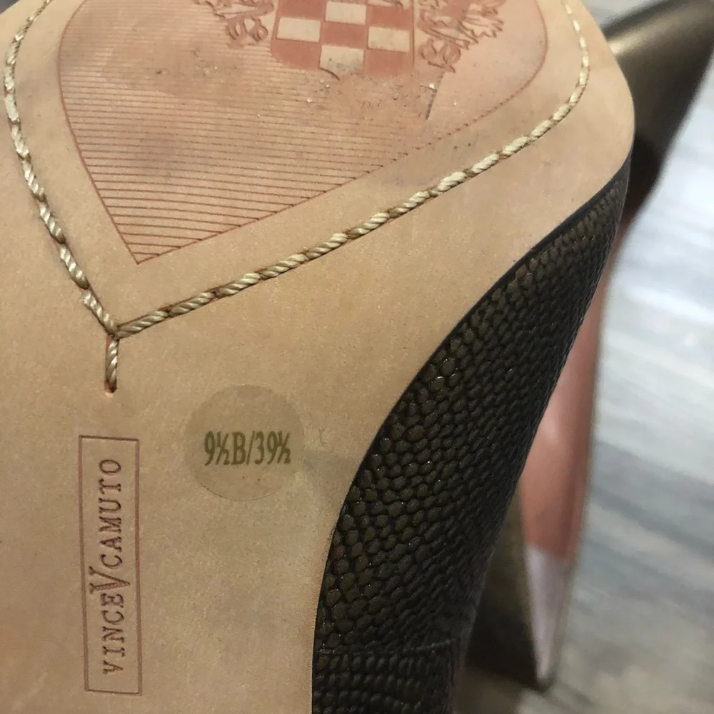 Vince Camuto Bronze heels